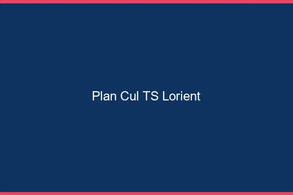 Plan cul TS Lorient