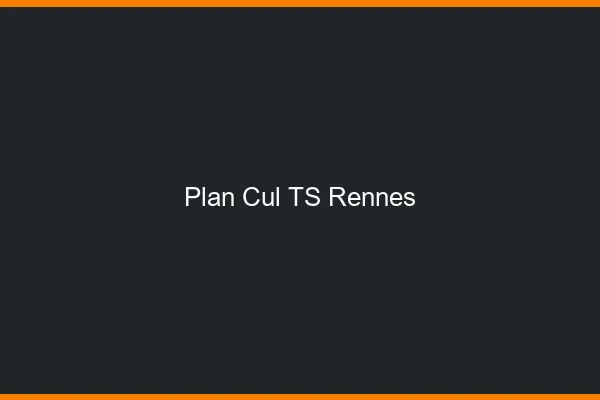 Plan cul TS Rennes