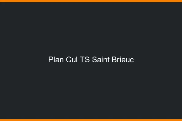 Plan cul TS Saint-Brieuc
