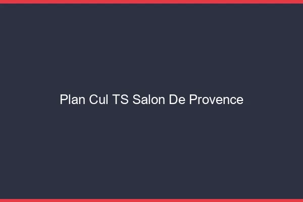 Plan cul TS Salon-de-Provence
