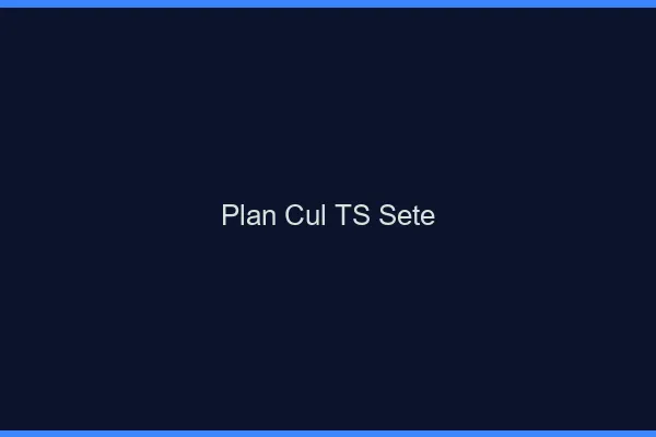 Plan cul TS Sète