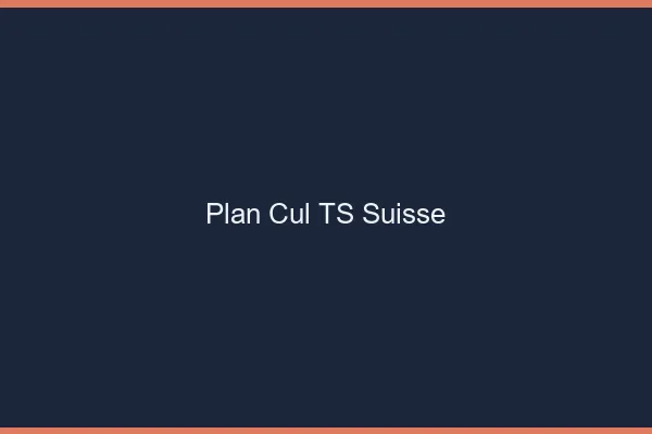 Plan cul TS Suisse