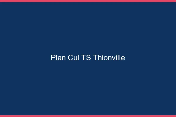 Plan cul TS Thionville