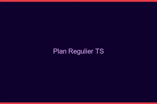Plan régulier TS