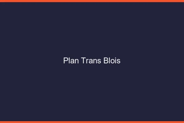 Plan trans Blois