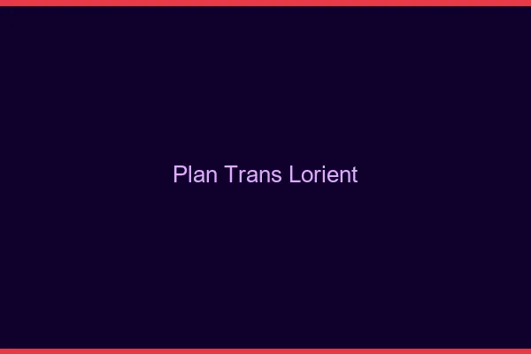 Plan trans Lorient