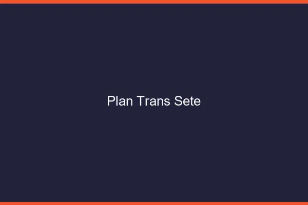 Plan trans Sète