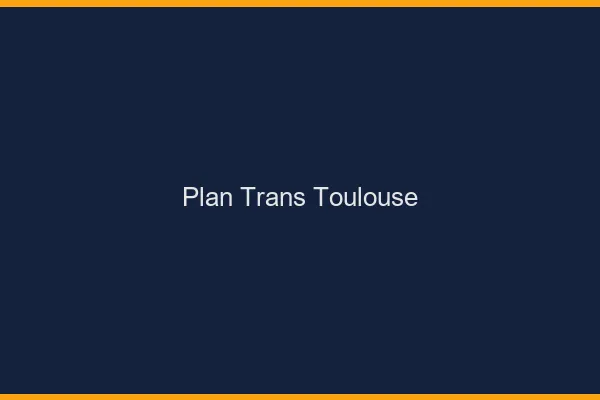 Plan trans Toulouse