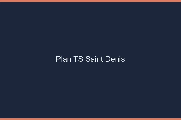 Plan TS Saint-Denis