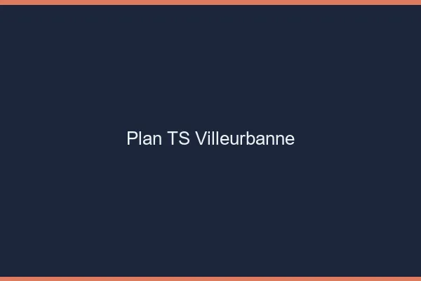 Plan TS Villeurbanne