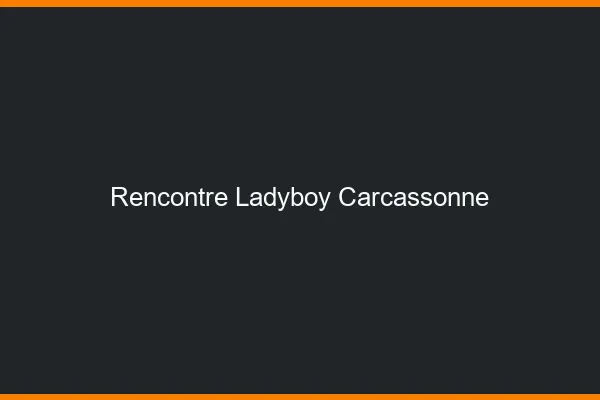 Rencontre ladyboy Carcassonne