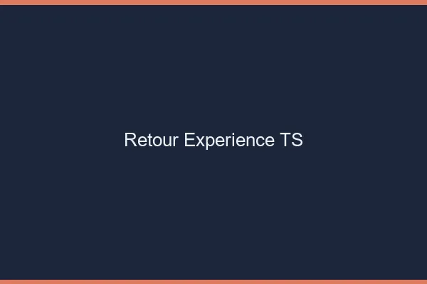 Retour expérience TS