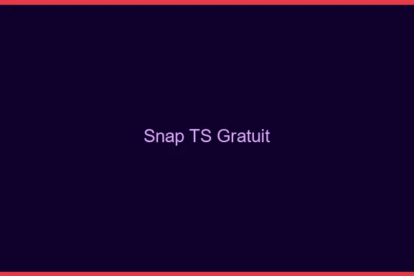Snap TS gratuit