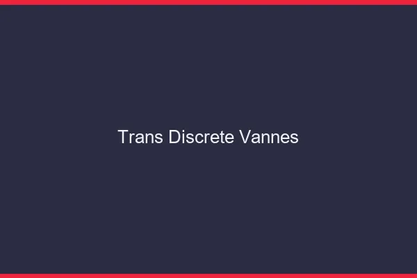 Trans discrète Vannes