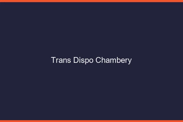 Trans dispo Chambéry