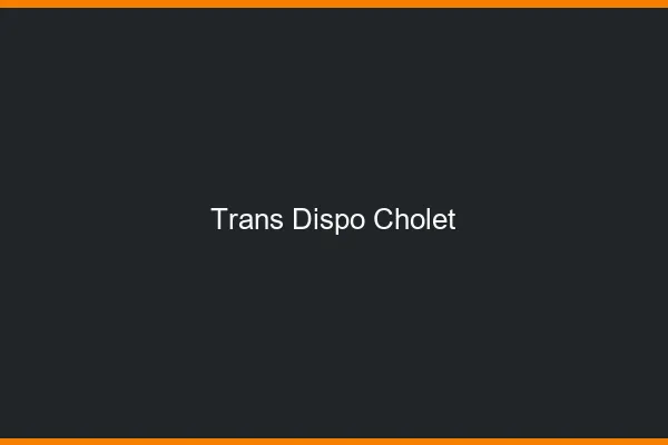 Trans dispo Cholet