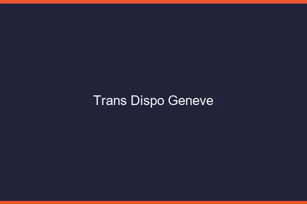 Trans dispo Genève