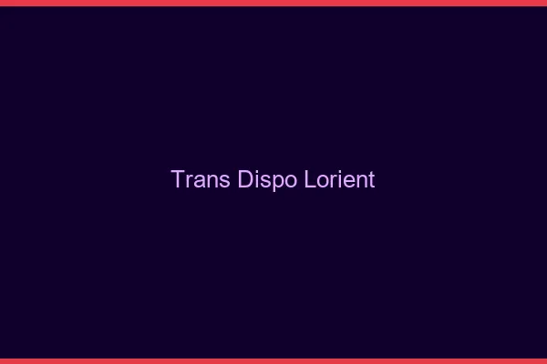 Trans dispo Lorient