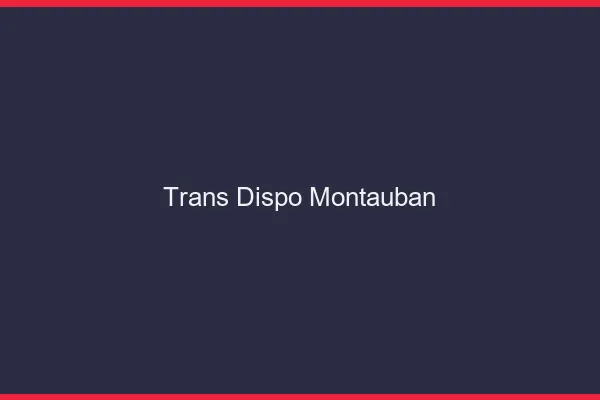 Trans dispo Montauban