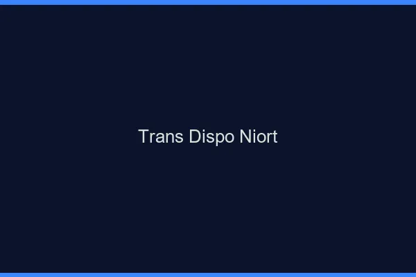 Trans dispo Niort
