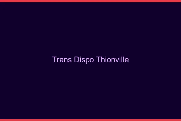 Trans dispo Thionville