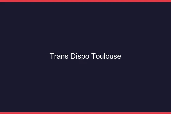 Trans dispo Toulouse