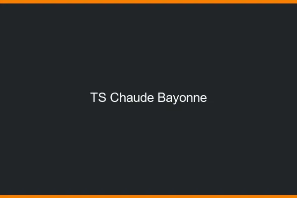 TS chaude Bayonne