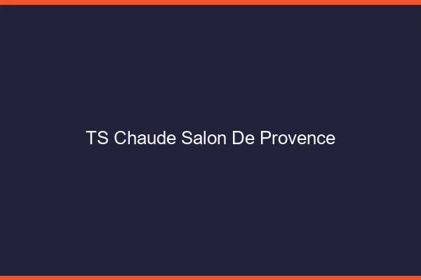 TS chaude Salon-de-Provence