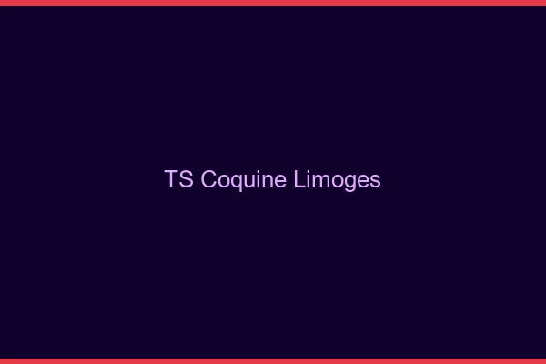 TS coquine Limoges