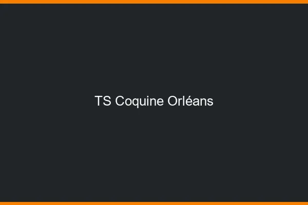 TS coquine Orléans