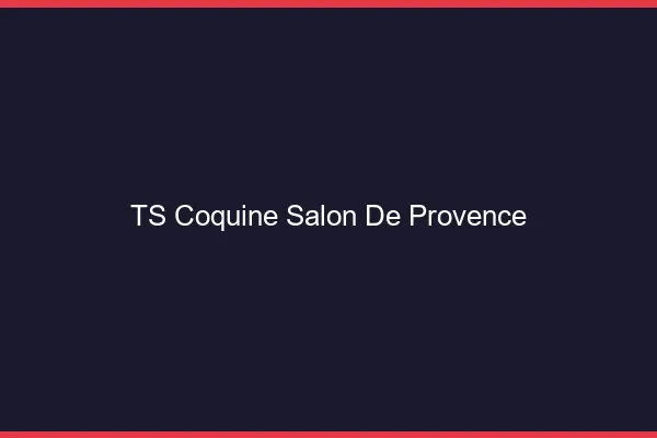 TS coquine Salon-de-Provence