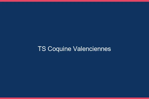 TS coquine Valenciennes