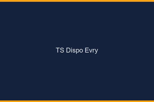 TS dispo Évry