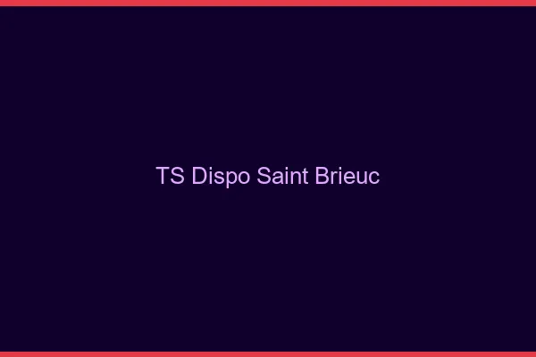 TS dispo Saint-Brieuc