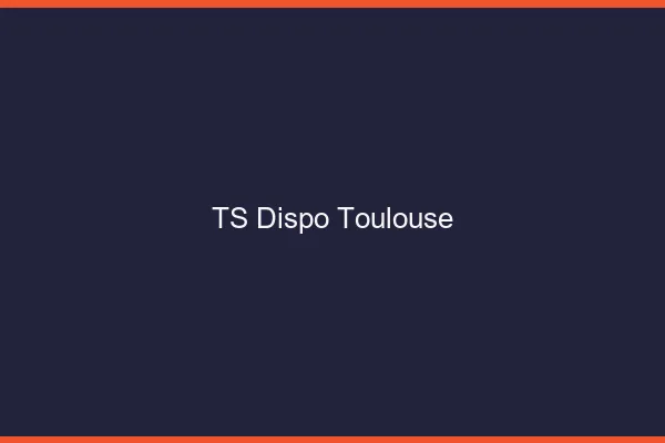 TS dispo Toulouse