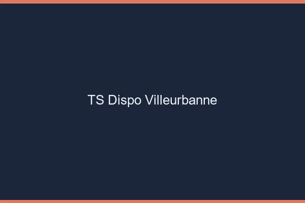 TS dispo Villeurbanne