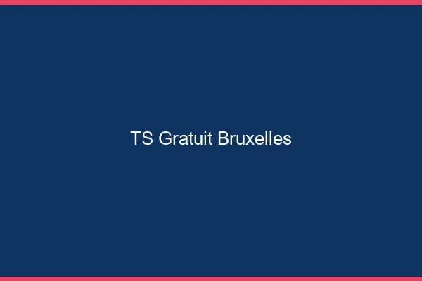 TS gratuit Bruxelles