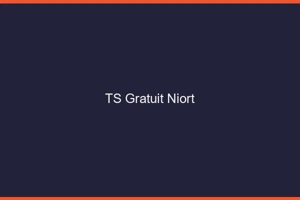 TS gratuit Niort